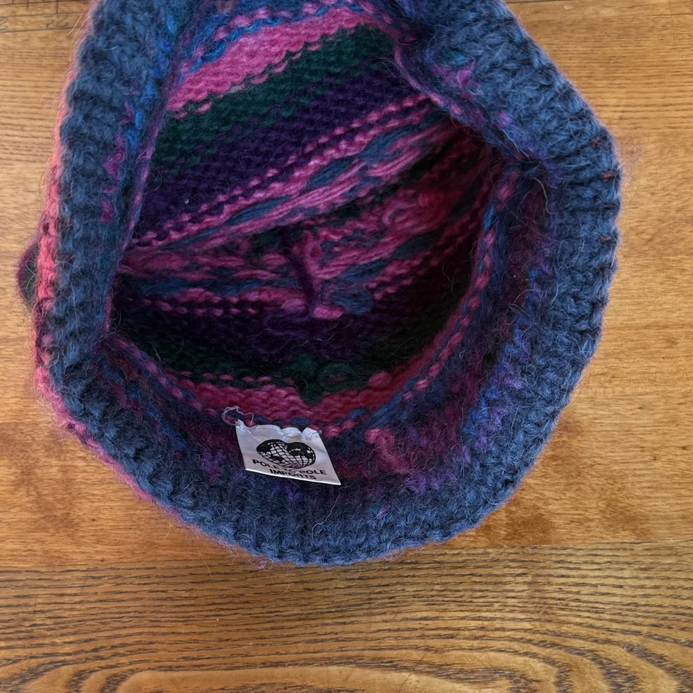 Colorful Knit Pom-Pom Wool Hat